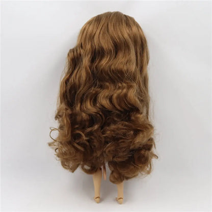 ICY DBS Blythe Doll 1/6 BJD Tan Skin Joint Body Dark Brown Hair NO.0623