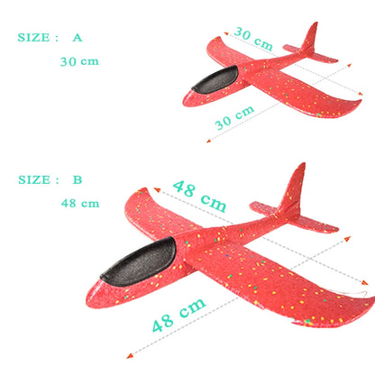 48cm EVA Foam Aircraft Toy Glider Hand Throw Flying Plane for Kids Outdoor