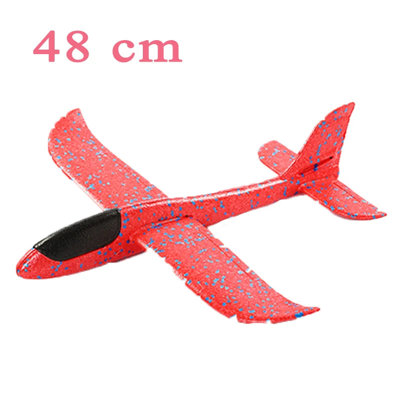 48cm EVA Foam Aircraft Toy Glider Hand Throw Flying Plane for Kids Outdoor