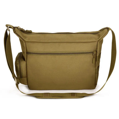 14 Inch Shoulder Bag Tactical Molle Laptop Backpack Rucksack Storage Khaki