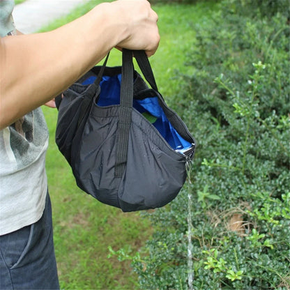 8.5L Collapsible Wash Basin Folding Bucket Water Container for Camping Travel