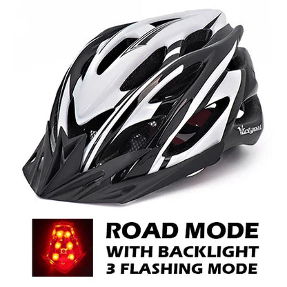 VICTGOAL Bicycle Helmet Men's Ultralight Taillight LED MTB Road Bike Helmet Cycling Motorcycle Electric Scooter Safty Helmets-EXPROTAS