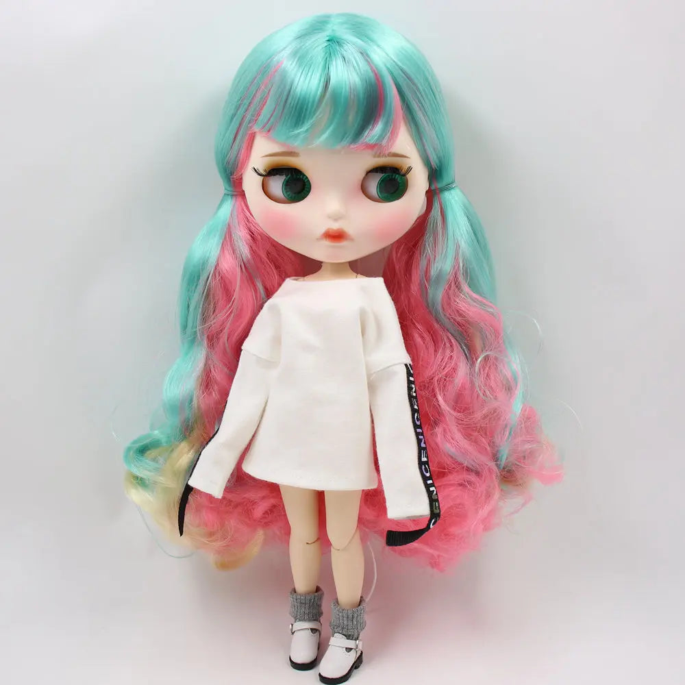 ICY DBS Blythe Factory Doll 1/6 BJD OB24 Ball Joint Body DIY Dress Up