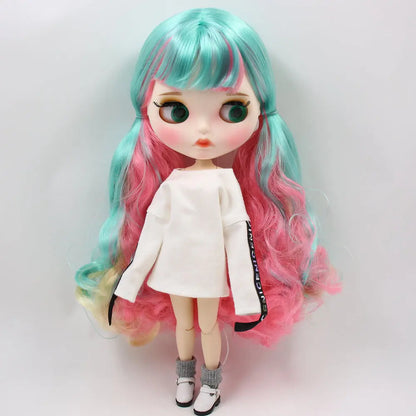 ICY DBS Blythe Factory Doll 1/6 BJD OB24 Ball Joint Body DIY Dress Up