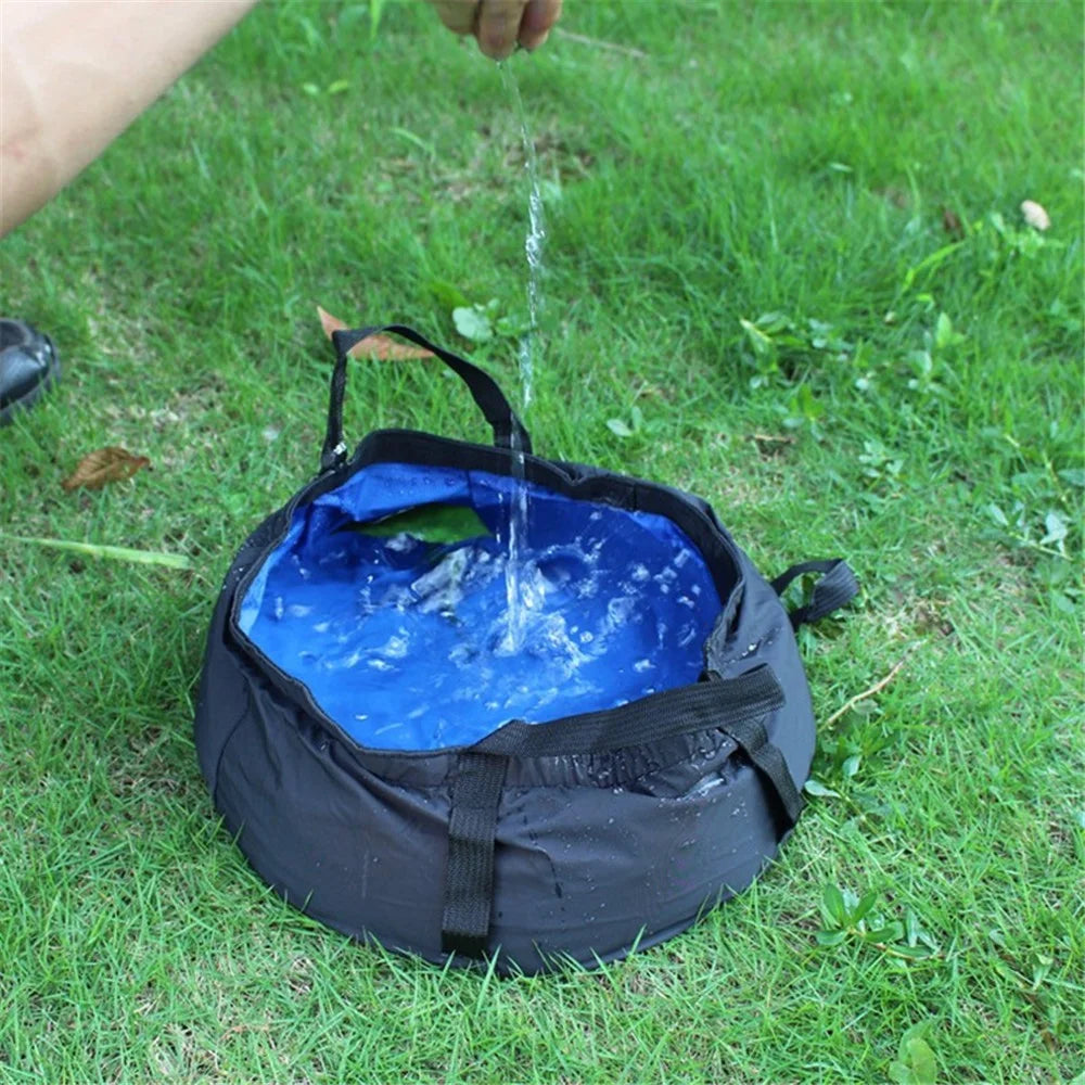 8.5L Collapsible Wash Basin Folding Bucket Water Container for Camping Travel