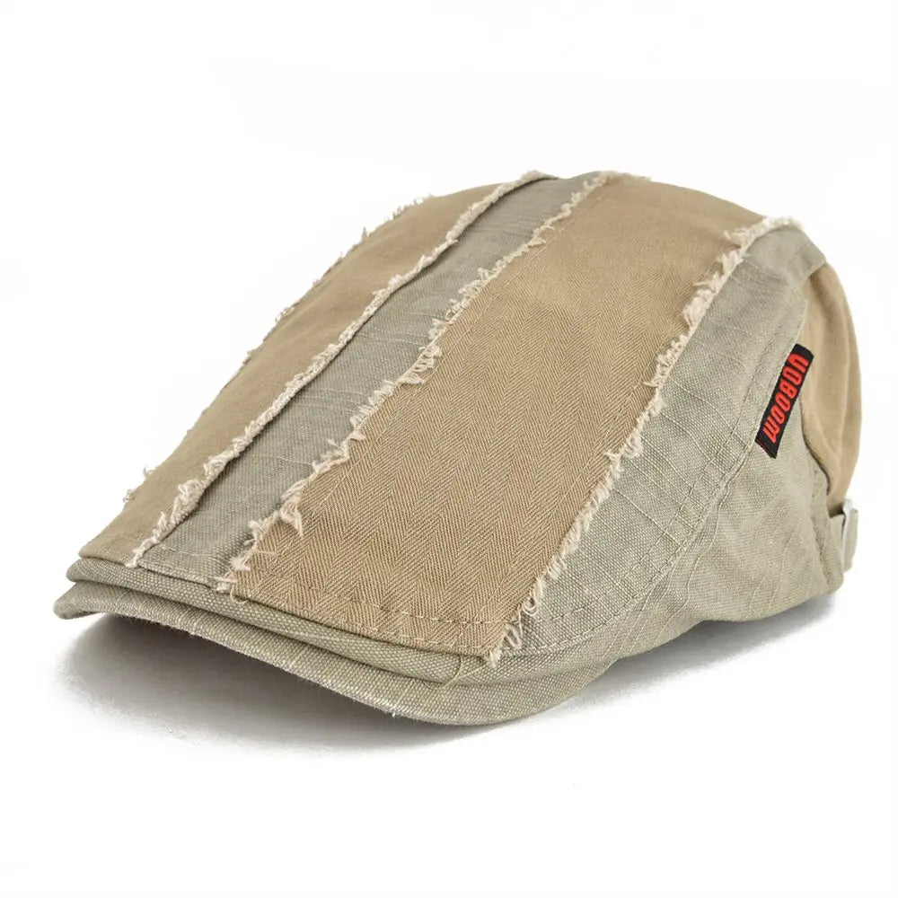 Flat Cap Men Adjustable Retro Newsboy Driving Hat Casual Beret