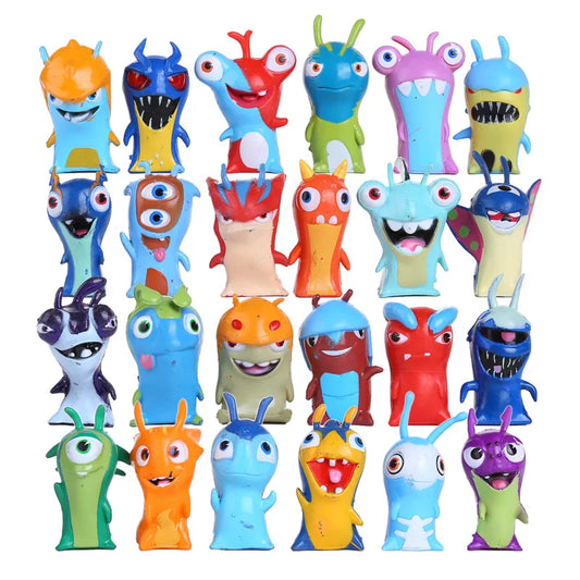 24pcs Slugterra Mini Figure Set 5cm Anime Collectible Models
