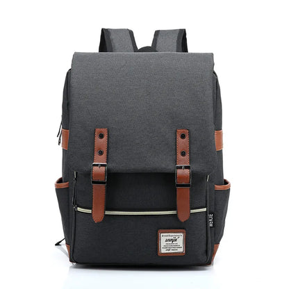 Vintage Oxford Laptop Backpack Waterproof 16" School Travel Bag Unisex Large