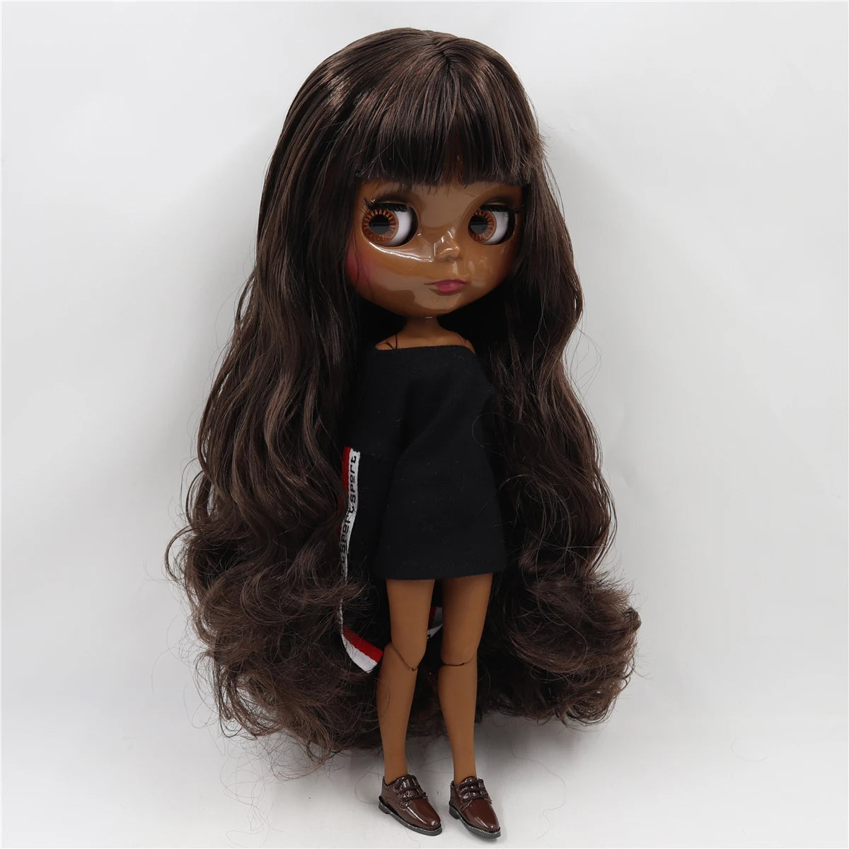 ICY DBS Blyth doll 1/6 bjd black mix brown hair joint body 30cm doll custom doll DIY anime girls-EXPROTAS