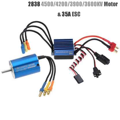 RC Car Brushless Motor ESC 2838 3600KV 35A for 1/14 1/16 1/18