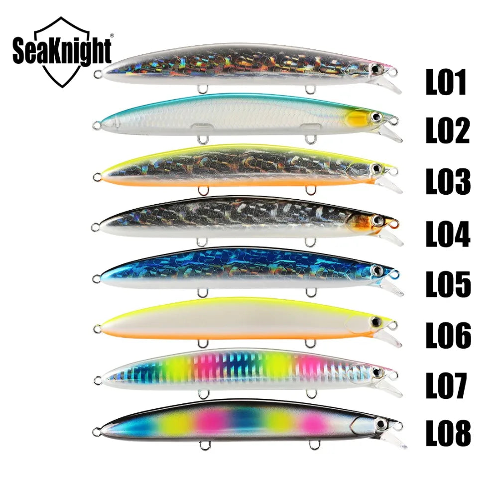 SeaKnight SK008 20g 125mm Sinking Minnow Lure, 0.3-0.9M Depth Hard Bait Long Cast Carp Tackle