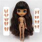 ICY DBS Blyth doll 1/6 bjd black mix brown hair joint body 30cm doll custom doll DIY anime girls-EXPROTAS
