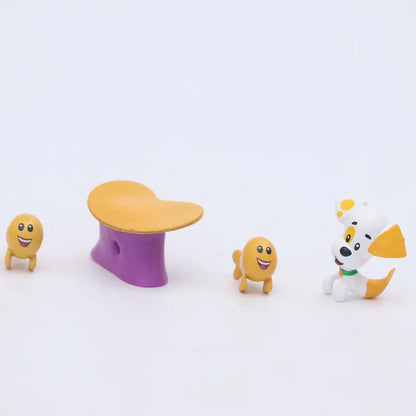 12pcs Bubble Guppies Character Figure Set Cute Fish Mermaid Collectible Models