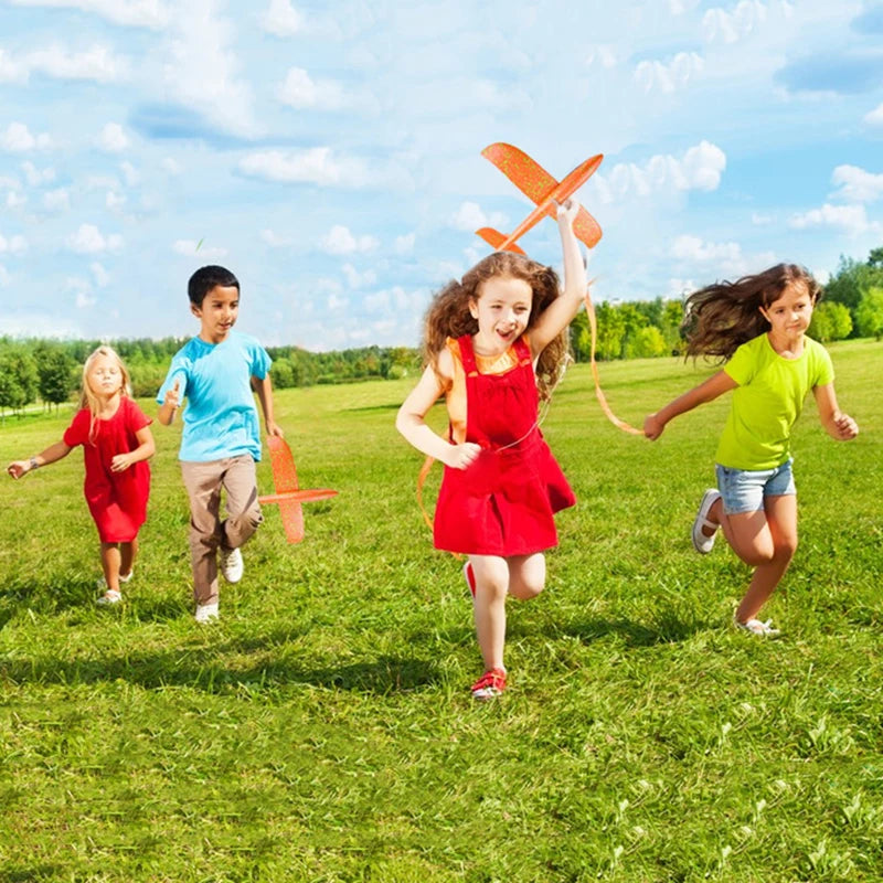 48cm EVA Foam Aircraft Toy Glider Hand Throw Flying Plane for Kids Outdoor