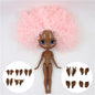 ICY DBS Blythe Doll 1/6 BJD OB24 Joint Body 30cm Pink Afro Hair White Black Skin