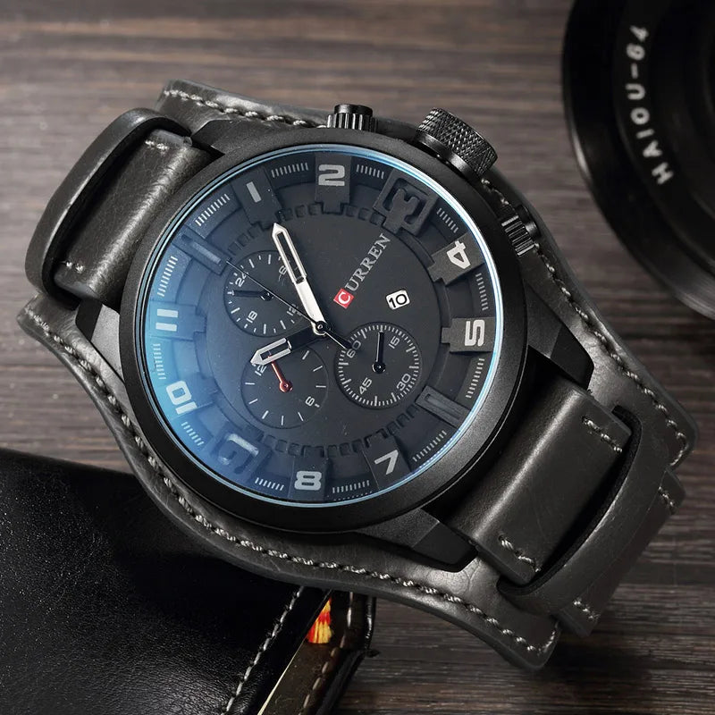 CURREN Men's Watches Top Brand Luxury Fashion&Casual Business Quartz Watch Date Waterproof Wristwatch Relogio Masculino-EXPROTAS