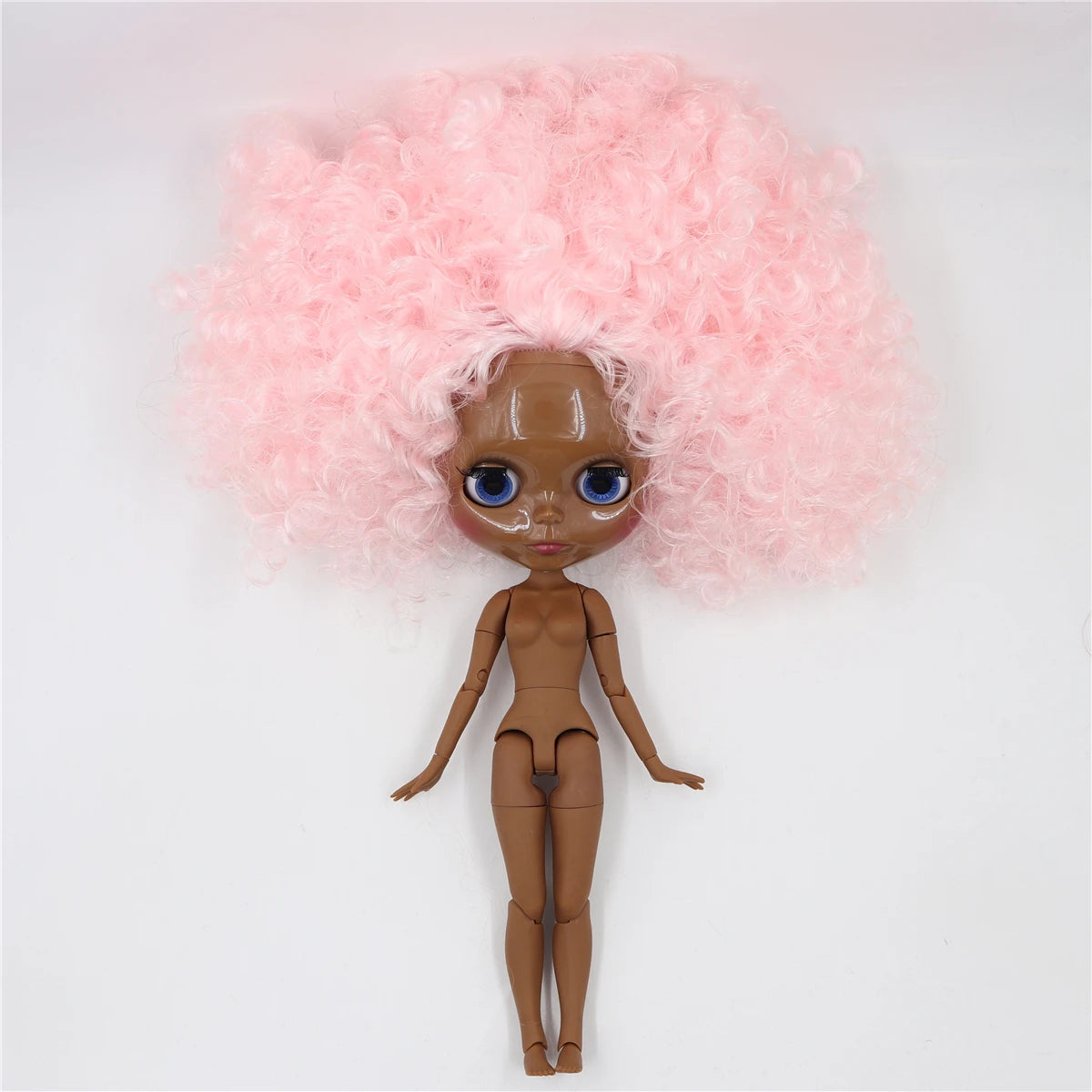 ICY DBS Blythe Doll 1/6 BJD OB24 Joint Body 30cm Pink Afro Hair White Black Skin