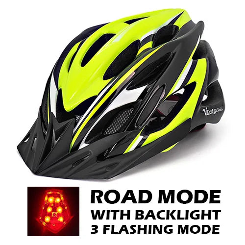 VICTGOAL Bicycle Helmet Men's Ultralight Taillight LED MTB Road Bike Helmet Cycling Motorcycle Electric Scooter Safty Helmets-EXPROTAS
