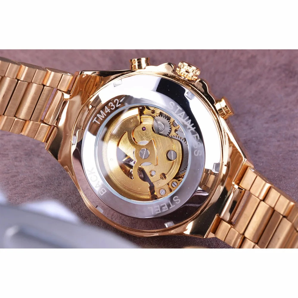 Winner Mechanical Sport Design Bezel Fashion Watch Mens Watches Top Brand Luxury Montre Homme Clock Men Automatic Skeleton Watch-EXPROTAS