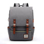 Vintage Oxford Laptop Backpack Waterproof 16" School Travel Bag Unisex Large