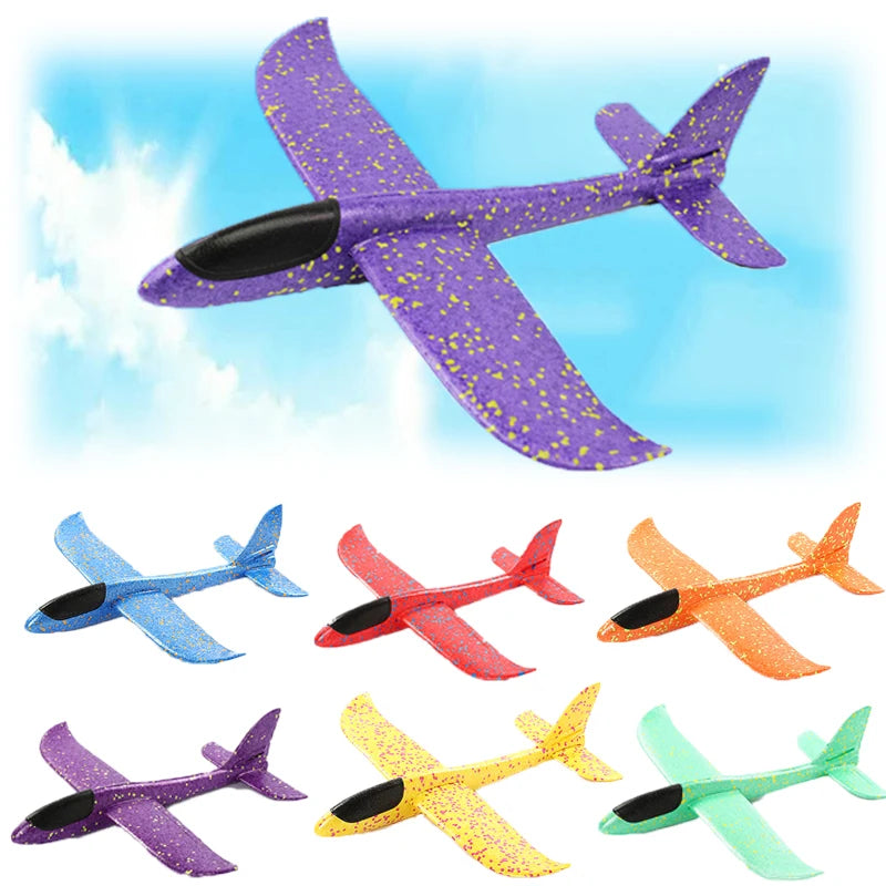 48cm EVA Foam Aircraft Toy Glider Hand Throw Flying Plane for Kids Outdoor