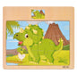 12/9pcs Wooden Puzzles Kids Cartoon Animals Vehicles Educational Learning Toy Gift