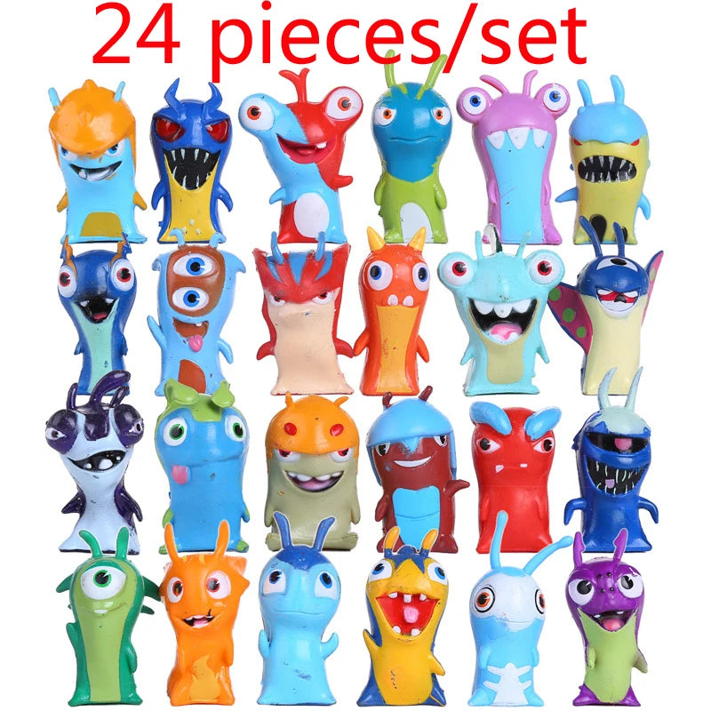 24pcs Slugterra Mini Figure Set 5cm Anime Collectible Models