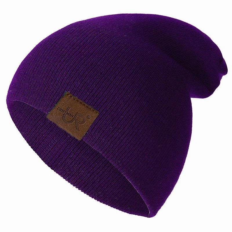 Unisex Beanie Hat Warm Soft Knitted Casual Winter Hat for Men & Women