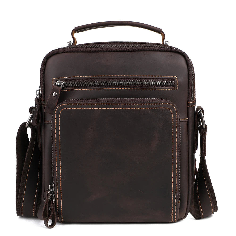 JOYIR Men’s Genuine Leather Vintage Shoulder Crossbody Messenger Bag