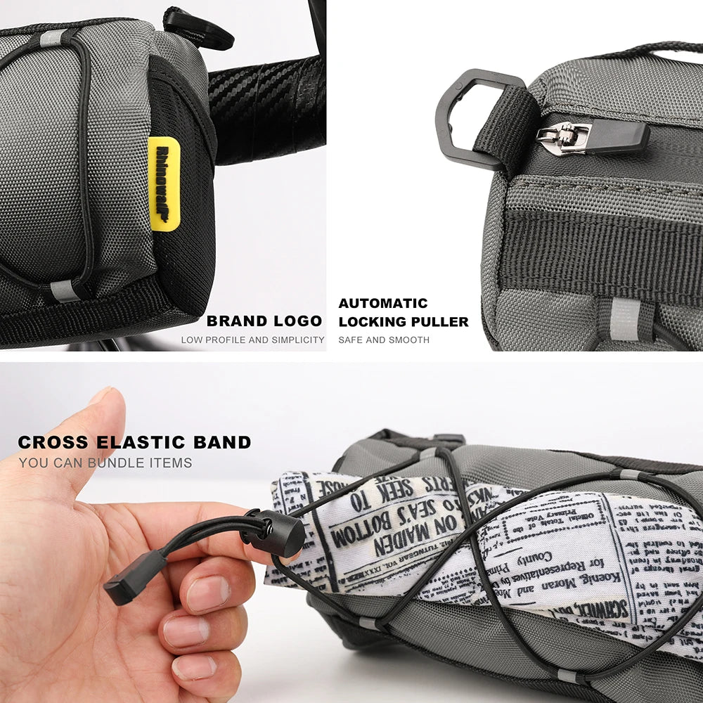 Rhinowalk Large Capacity Bicycle Handlebar Bag Convertible Backpack Multi-Purpose