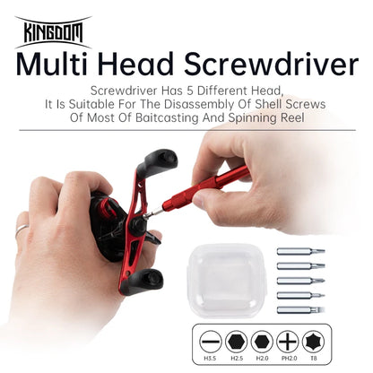 Kingdom Tools For Reel Maintenance 10pcs Bearing Tool For Spinning Reel Repair Kit For Baitcasting Reel Lightweight Use Tools