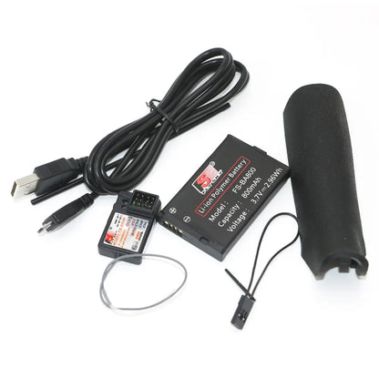 Flysky 2.4GHz Remote Receiver & Transmitter with Battery USB Cable for RC Car