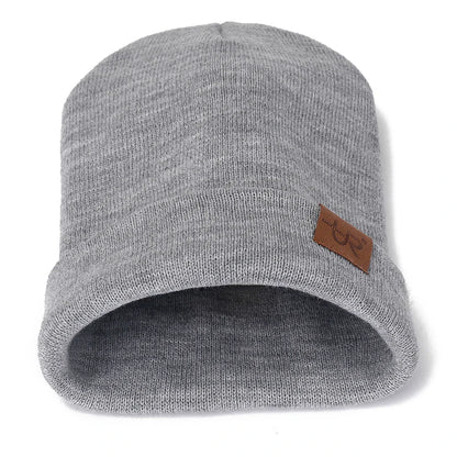 Unisex Beanie Hat Warm Soft Knitted Casual Winter Hat for Men & Women