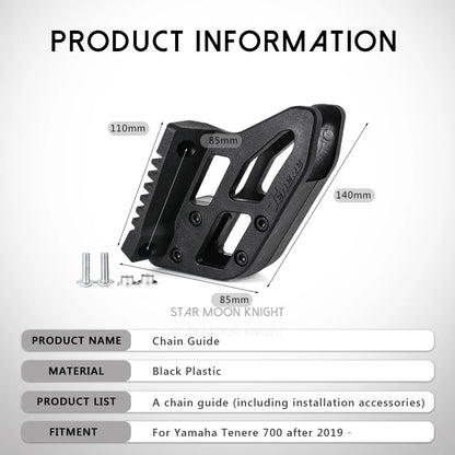 Chain Guide Pulley Protector Stabilizer Plate for Yamaha Tenere 700 2019-2021