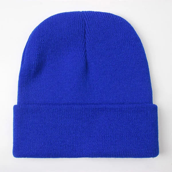 Warm Knitted Cap Beanie Wool Unisex Winter Hat Men Women 24 Colors