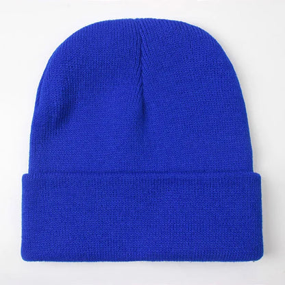 Warm Knitted Cap Beanie Wool Unisex Winter Hat Men Women 24 Colors