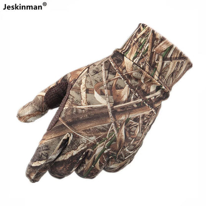 Bionic Full Finger Gloves Anti-Slip Tactical Camo Hunting Fishing Men