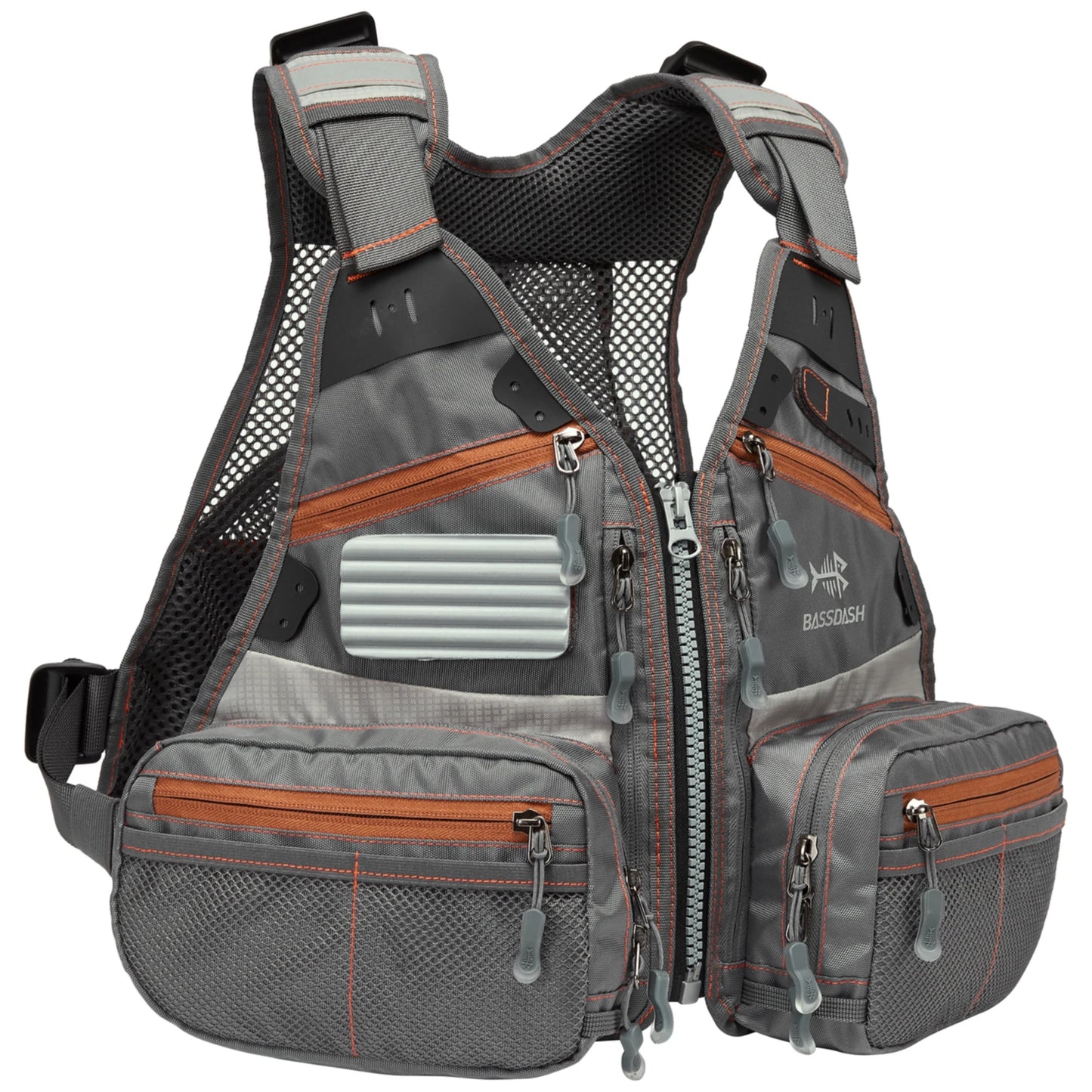 Bassdash FV09 Fly Fishing Vest for Youths Kids Adjustable Size with Multiple Pockets Trout Bass Fishing Gear-EXPROTAS
