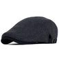 Big Size Newsboy Cap Men Wool Herringbone Gatsby Flat Hat Winter