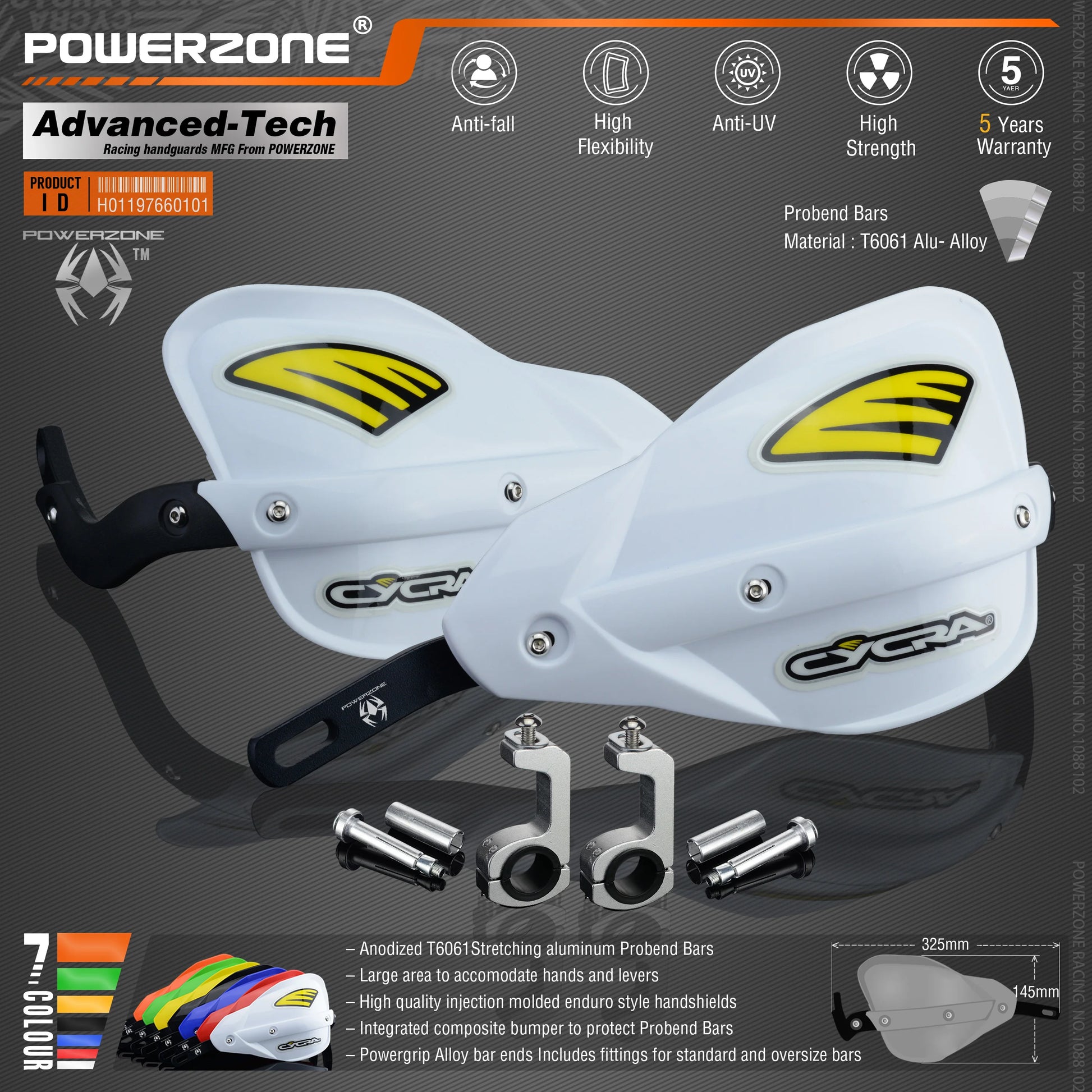 Powerzone Probend Handguards For Honda KTM ADV EXC EnduroHusqvarna TE CRF WRF DRZ KLX Motorcycle Dirt Bike ATV Handlebar - EXPROTAS