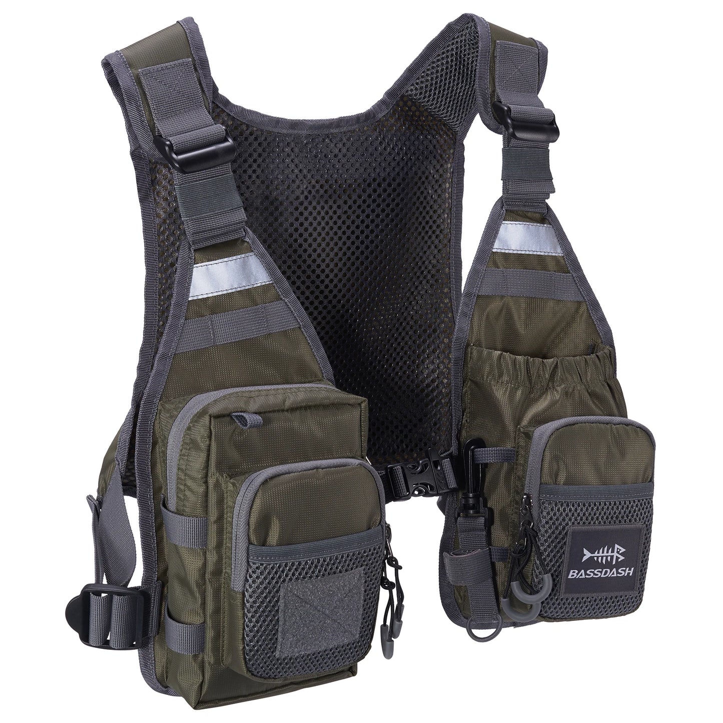 Fly Fishing Vest Bassdash FV08 Lightweight Chest Pack One Size Men Women