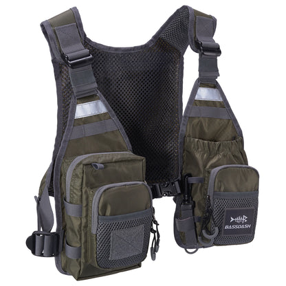 Fly Fishing Vest Bassdash FV08 Lightweight Chest Pack One Size Men Women