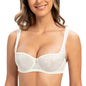 MELENECA Women’s Balconette Half Cup Underwire Bra with Padded Straps Lace