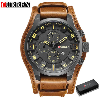 CURREN Men's Watches Top Brand Luxury Fashion&Casual Business Quartz Watch Date Waterproof Wristwatch Relogio Masculino-EXPROTAS