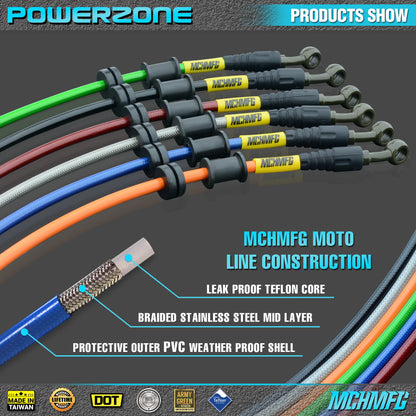 Braided Steel Hydraulic Brake Clutch Hose Line 450-2300mm for MX Dirt Bike Racing