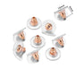 200-2000Pcs Rubber Ear Plug Stoppers Soft Silicone Earring Findings DIY
