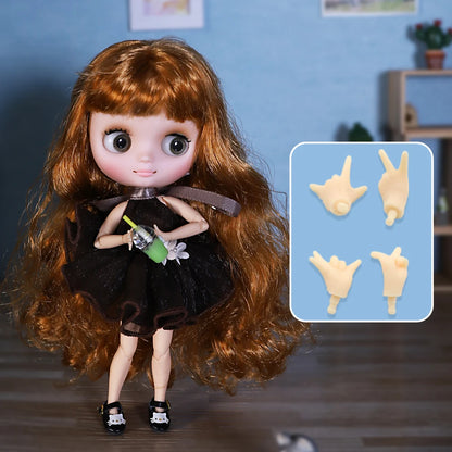 Icy Dbs Blyth Doll 20CM Joint Body Nude DIY Clothes Shoes for Girls