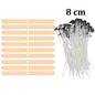 Candle Wicks Pre Waxed with Sustainers Long Tabbed for Craft Making 100pcs