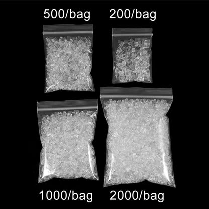200-2000Pcs Rubber Ear Plug Stoppers Soft Silicone Earring Findings DIY