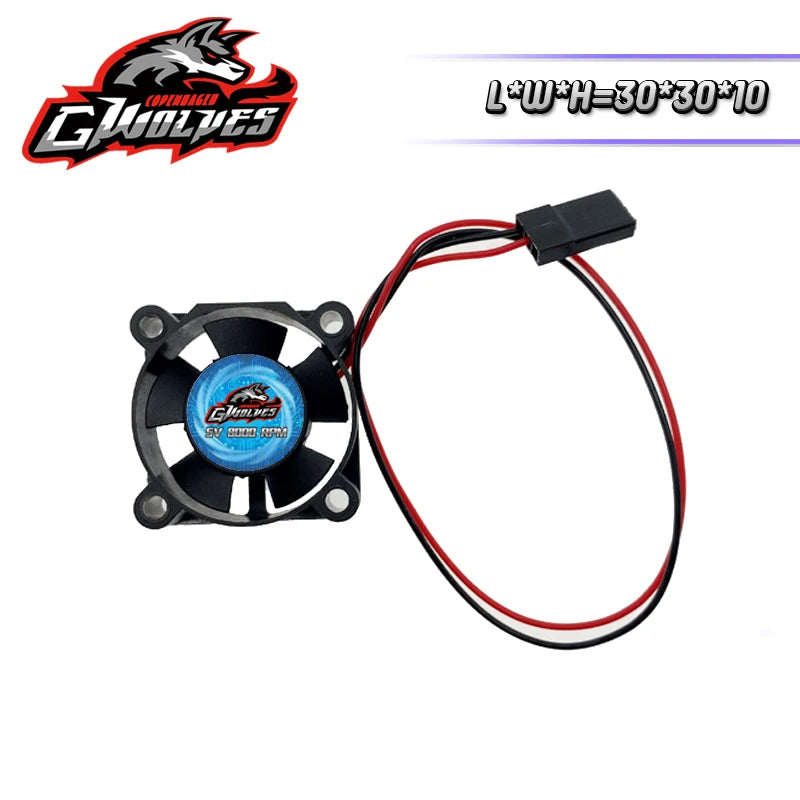 RC Motor Cooling Fan 25/30/35/40/50mm 8000RPM ESC Futaba Plug